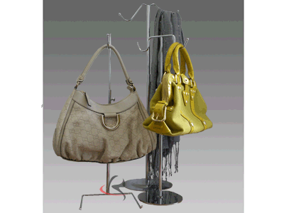 Metal Handbag Scarf Hat Coat Rack Hook Stand RK A34 2pc  